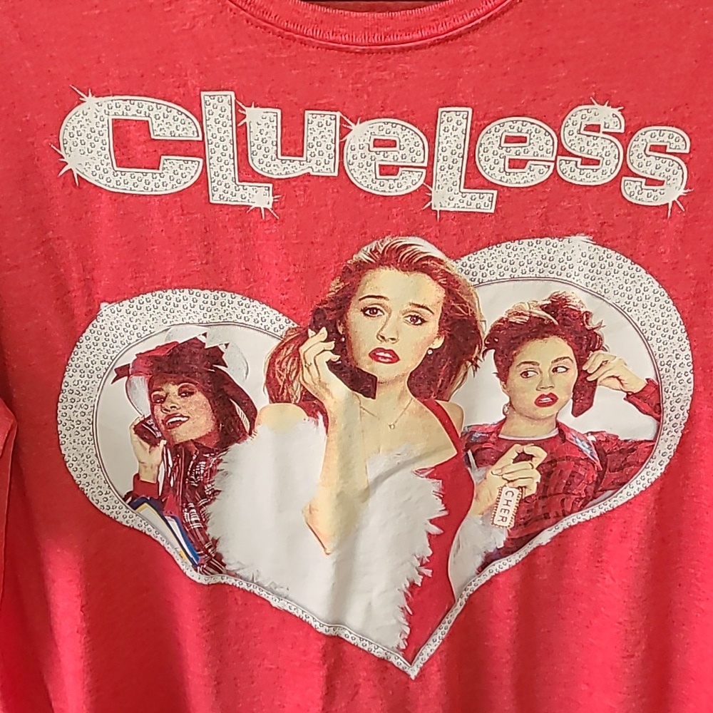 Clueless Night Shirt size Medium Womens Heart‎ vtg
